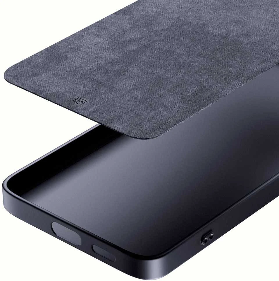 3Mk apsauginis matinis dėklas „iPhone SE 2020“ - Juodas