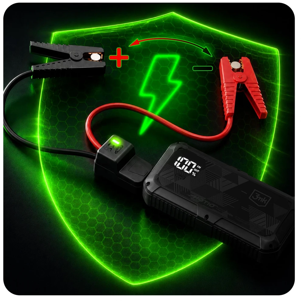 3Mk Protection 3mk Motio HyperBoost Flow 1500A 10,000mAh with Smart Start cables and Light