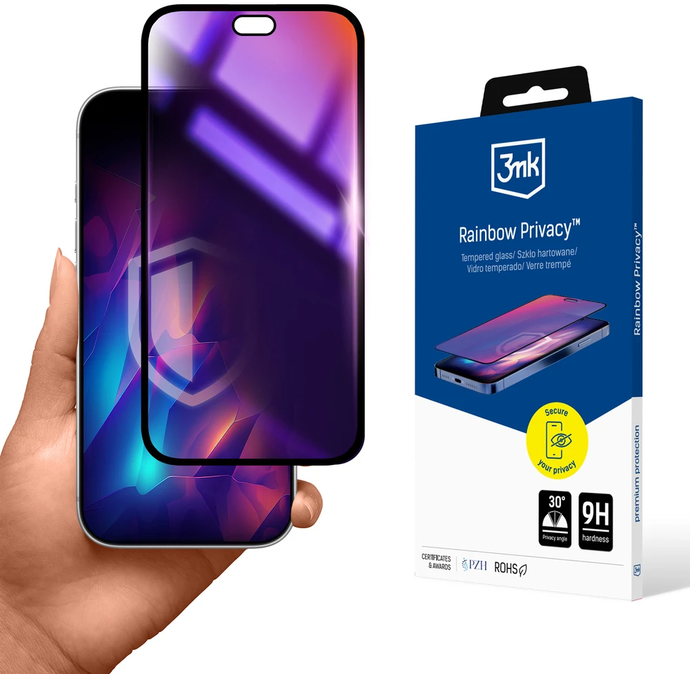 3Mk Protection 3mk Rainbow Privacy grūdintas stiklas, skirtas iPhone 18 Pro