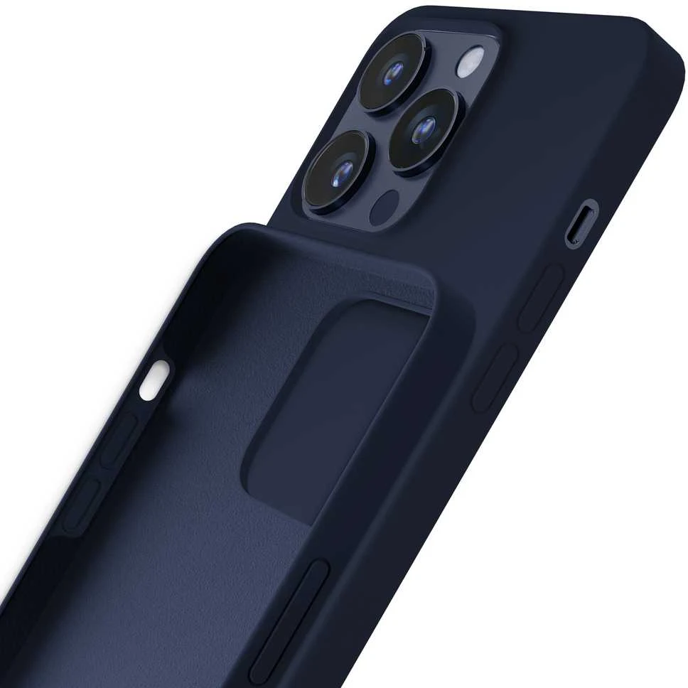 3Mk Protection 3mk Silikoninis dėklas for iPhone 15 Pro - Navy Mėlyna