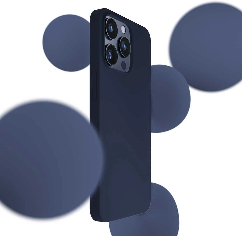 3Mk Protection 3mk Silikoninis dėklas for iPhone 15 Pro - Navy Mėlyna