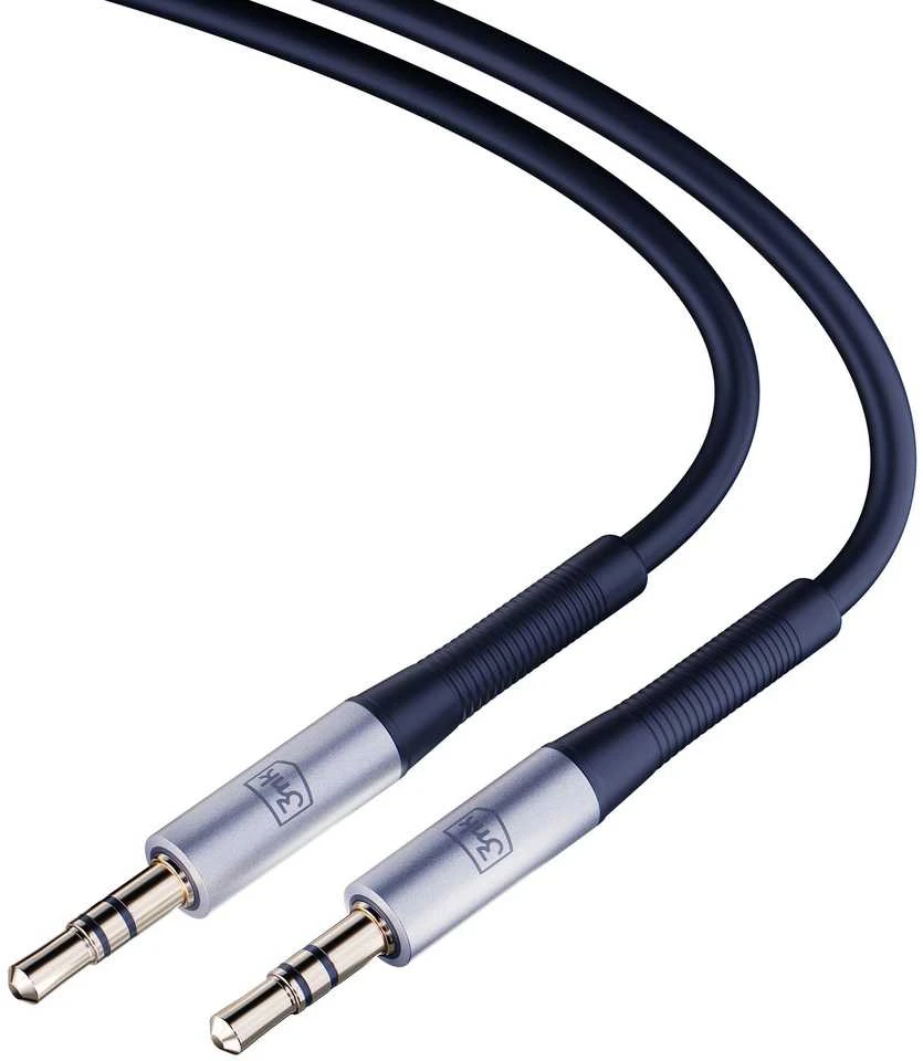 3MK AUX kabelis, 3,5 mm lizdas, 1 m
