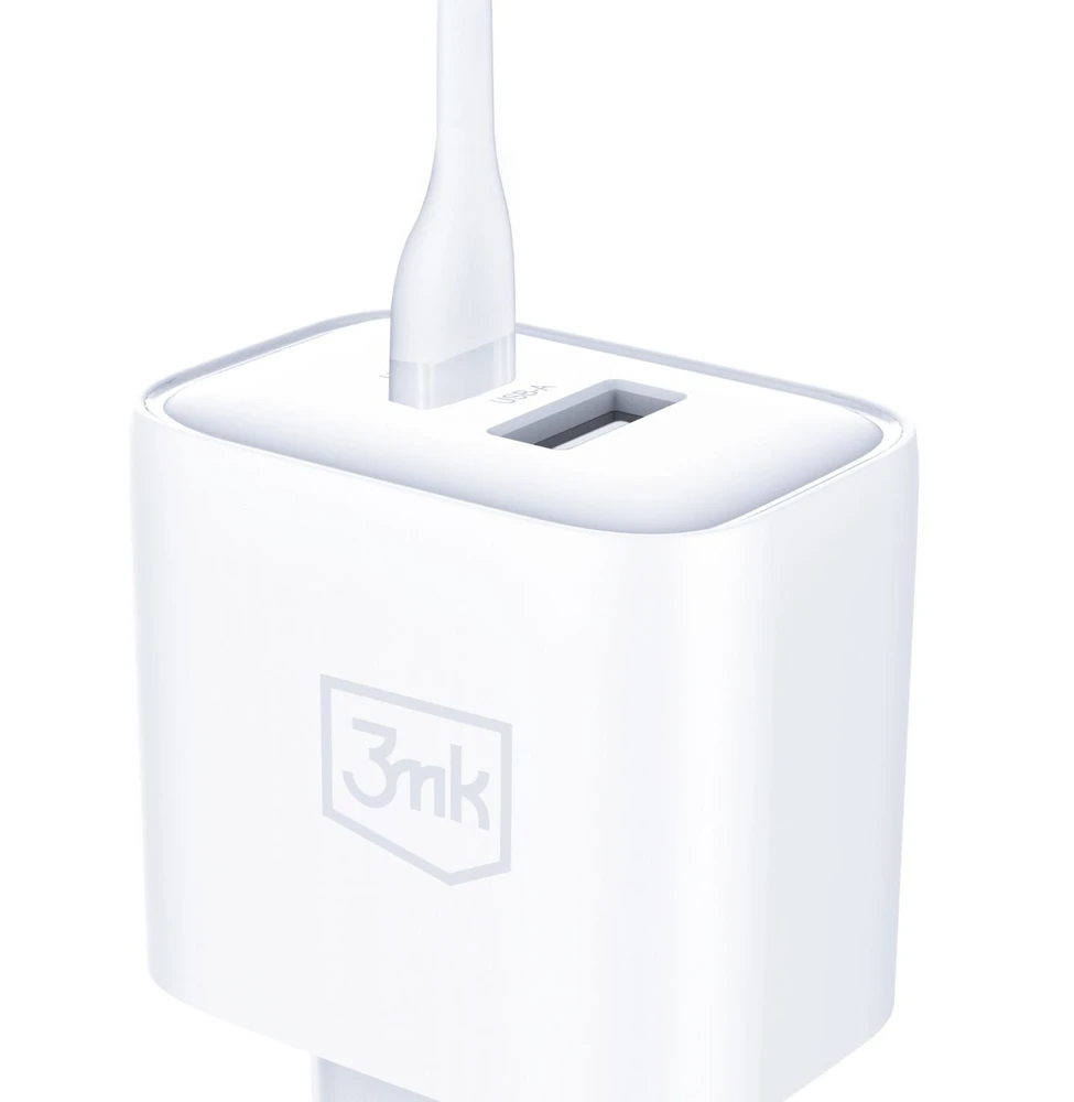 3Mk Protection Accessories - 3mk DualCharge 20W PD3.0 QC 3.0 PPS USB 1A1C Baltas