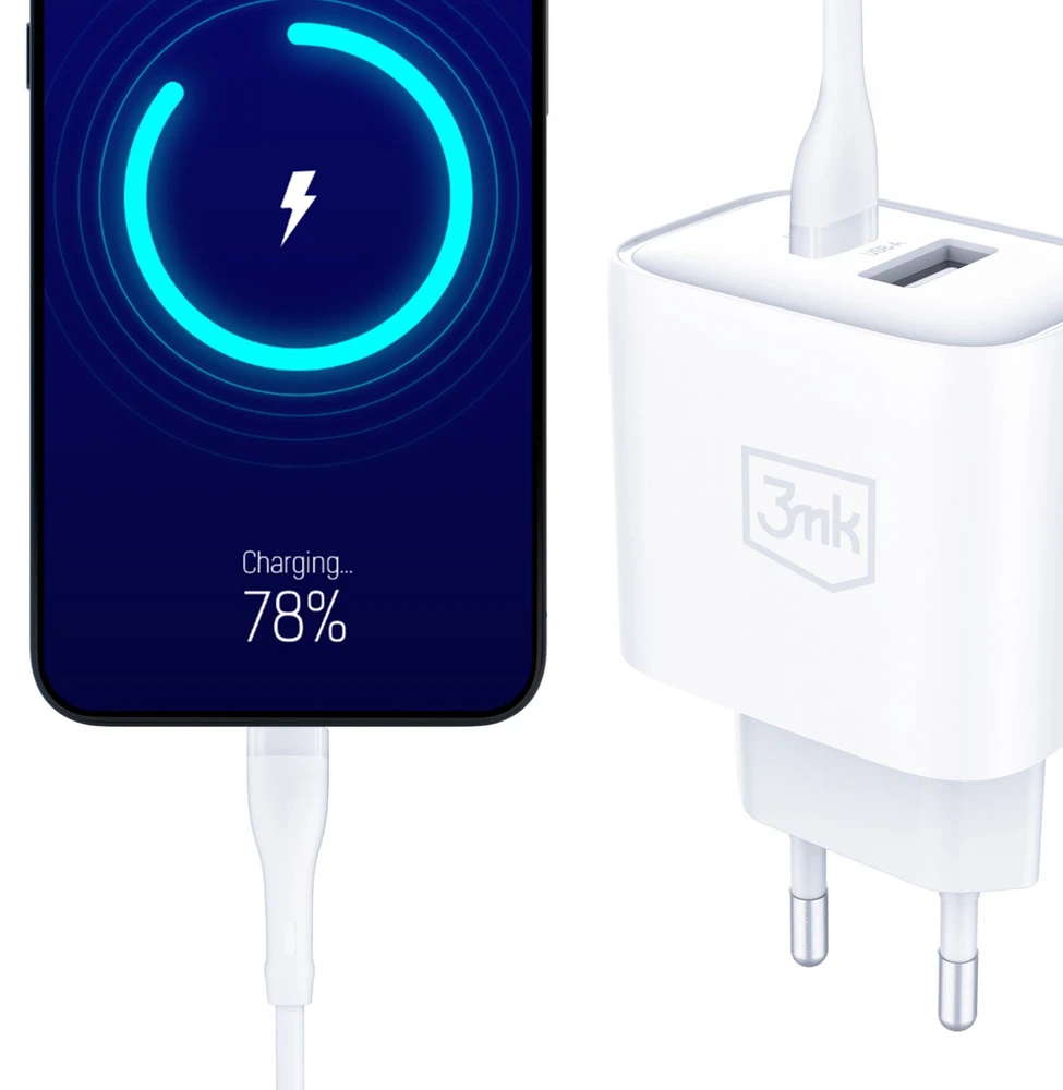 3Mk Protection Accessories - 3mk DualCharge 20W PD3.0 QC 3.0 PPS USB 1A1C Baltas
