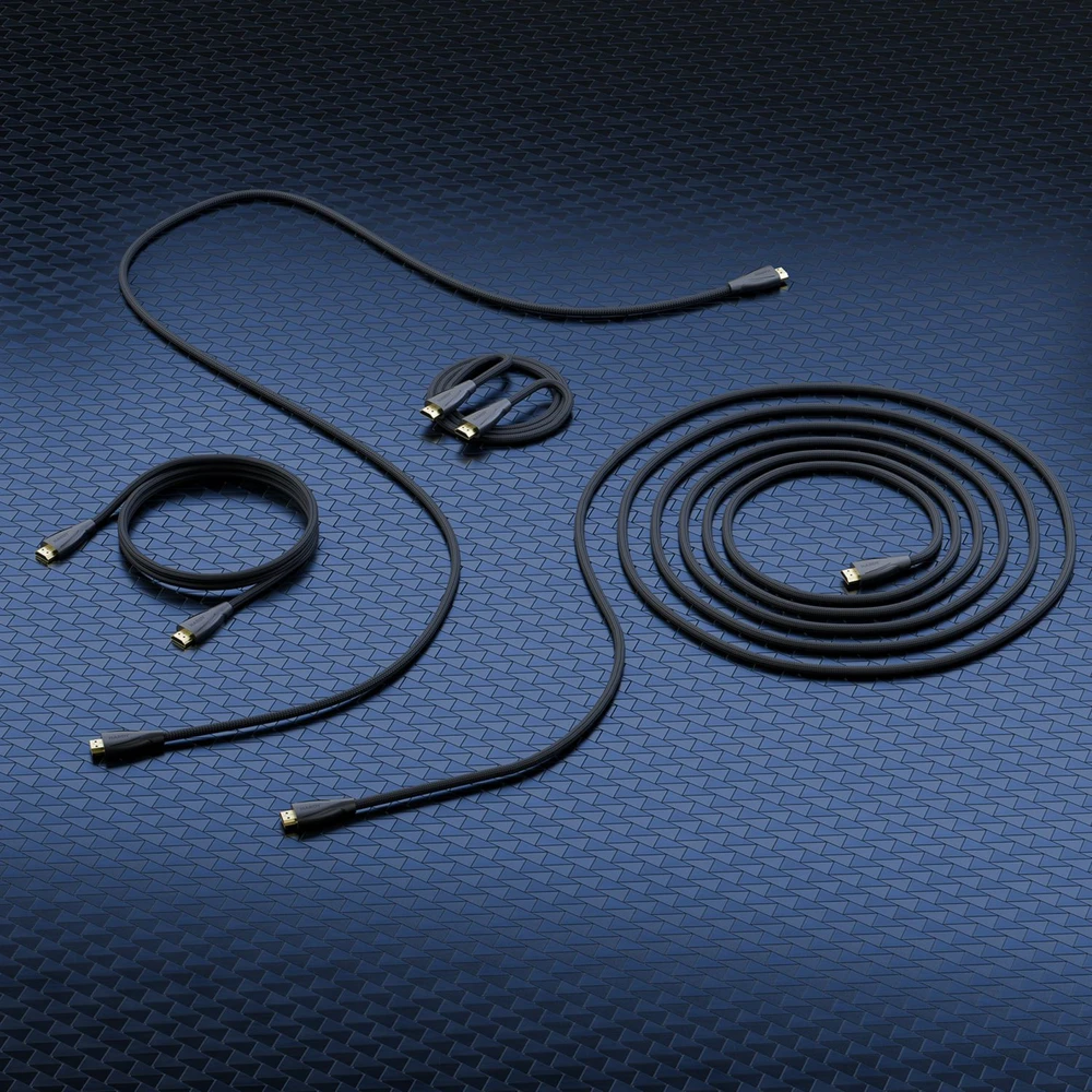 3Mk Protection Accessories - 3mk Hardy HDMI 2.1 0,5m Ultra High Speed 48Gbps 8K60Hz 4K120Hz eARC VRR ALLM Juodas