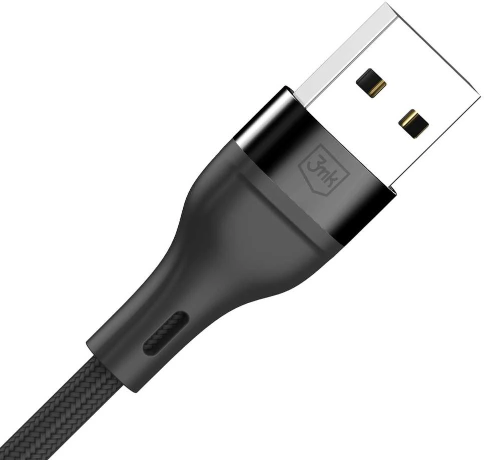 3Mk Protection 3mk Hyper Cable N-SERIES 3 in 1 USB-A / Lightning / Micro 1.2m 9V/2A 18W - juodas