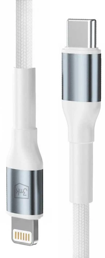 3Mk Protection 3mk Hyper Cable N-SERIES USB-C / Lightning 1m 9V/2A 20W / baltas
