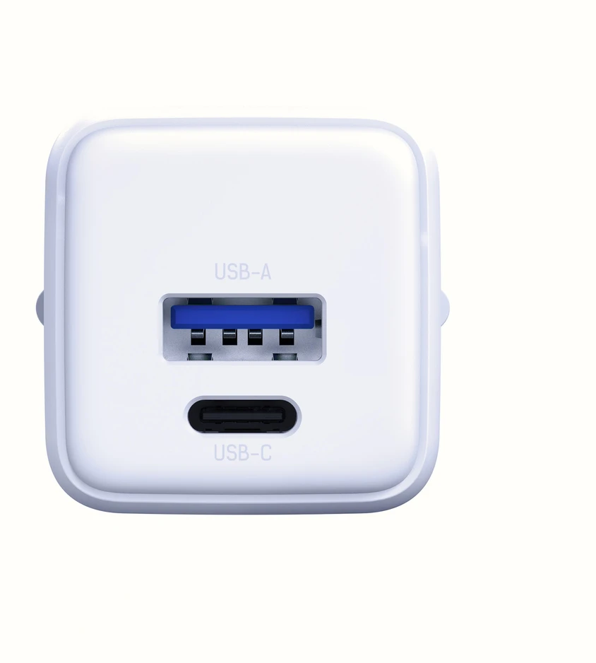 3Mk Protection 3mk Hyper GaN įkroviklis 20W QC4+ PD PPS USB-C USB-A sieninis įkroviklis - Baltas