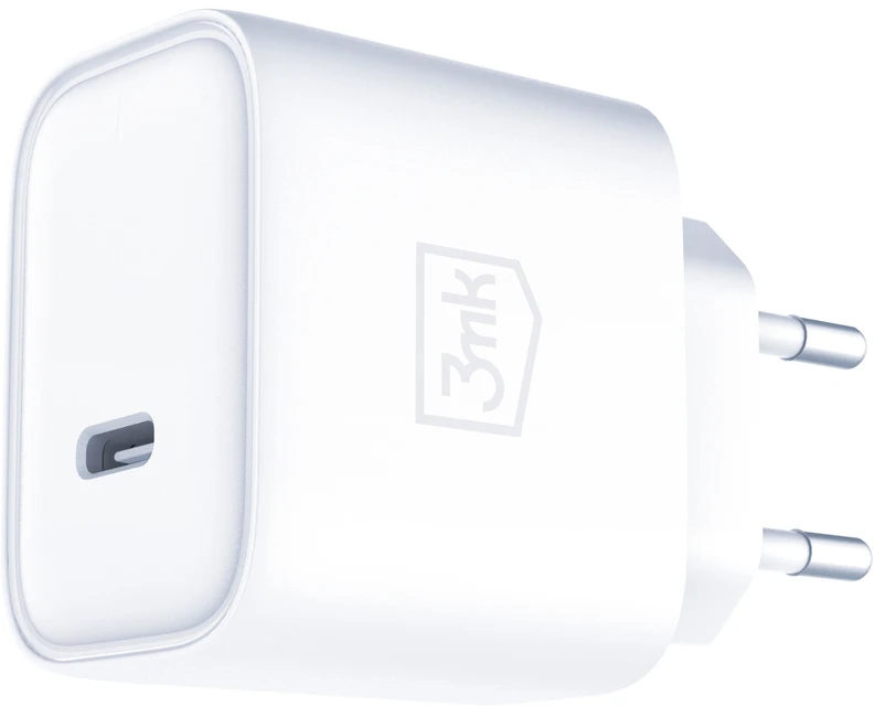 3Mk Protection 3mk Rayo Charger 20W PD3.0 PPS USB-C Wall Charger + USB-C / USB-C 3A 60W Cable - Baltas