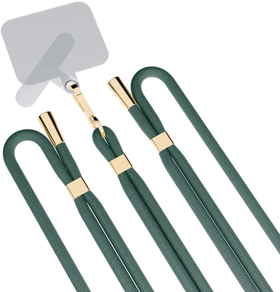 3MK EasyClip Dark Žalias (auksinis) Phone Lanyard