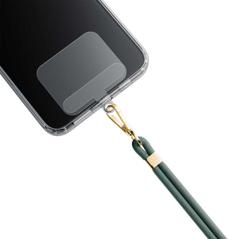 3MK EasyClip Dark Žalias (auksinis) Phone Lanyard
