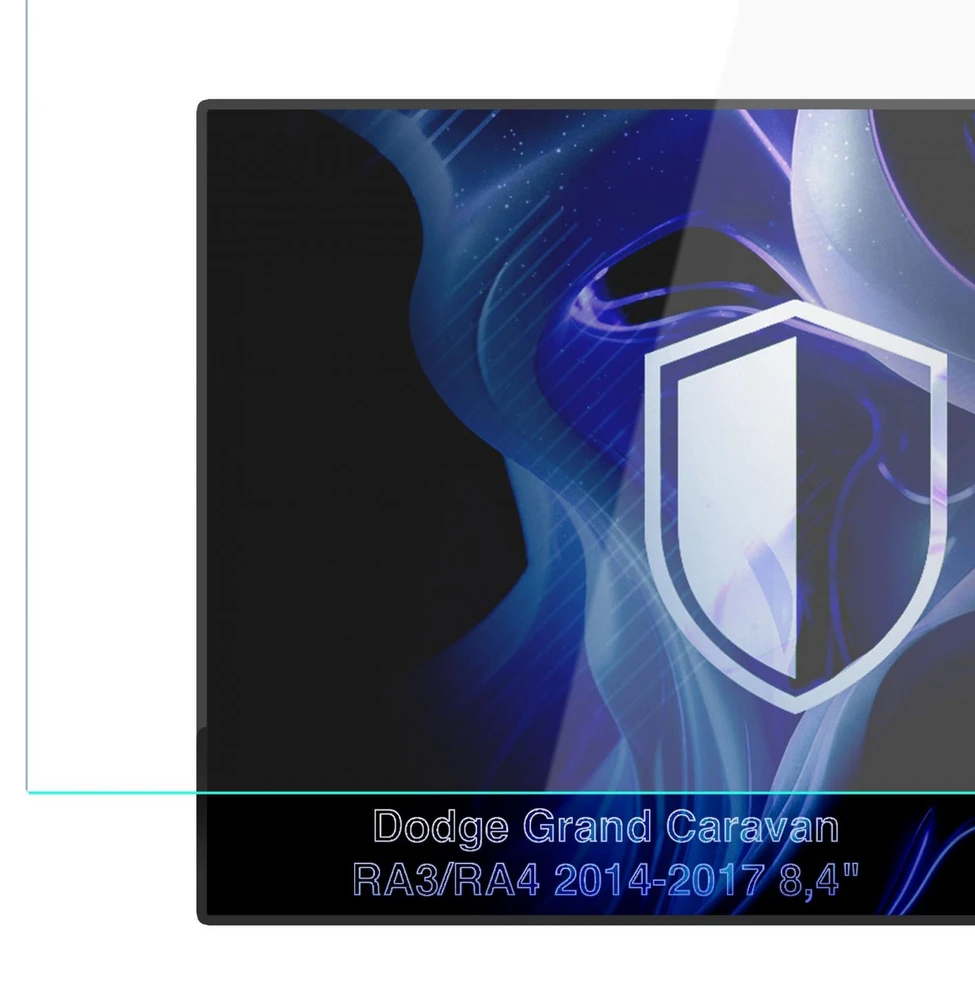 3Mk apsauga Dodge Grand Caravan RA3/RA4 (2014 - 2017) 8,4" - 3mk BladeShield centro ekranas
