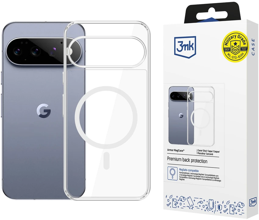 Dėklas 3Mk Protection 3mk Armor MagCase, skirtas „Google Pixel 11 Pro“ – skaidrus