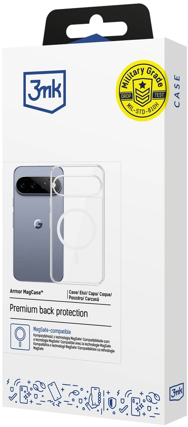 Dėklas 3Mk Protection 3mk Armor MagCase, skirtas „Google Pixel 11 Pro“ – skaidrus