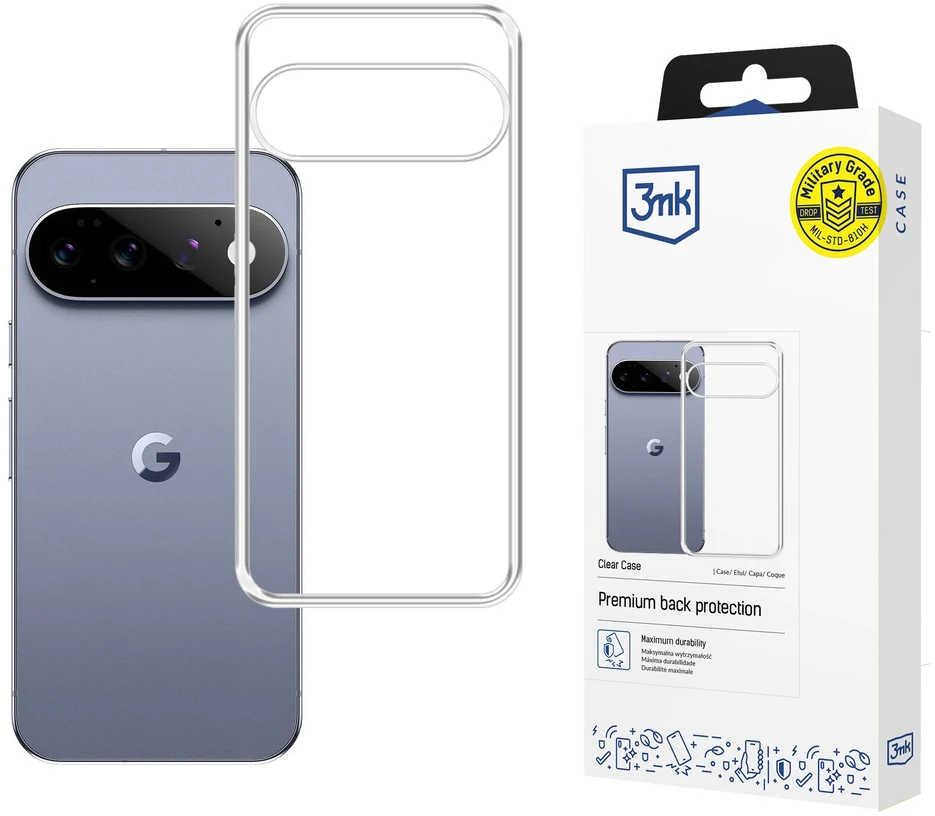 3Mk apsauginis 3mk skaidrus dėklas, skirtas „Google Pixel 11“ / „Pixel 11 Pro“ - permatomas