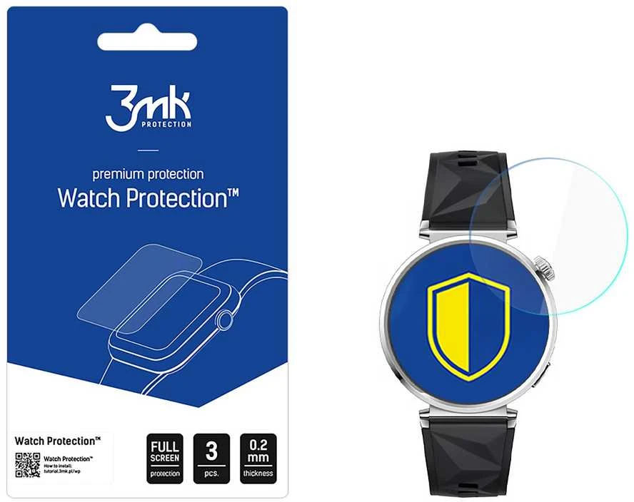 3Mk Protection Hibridinis stiklas 3mk laikrodžio apsaugai „FlexibleGlass“, skirtas „Huawei Watch GT 5 41mm“