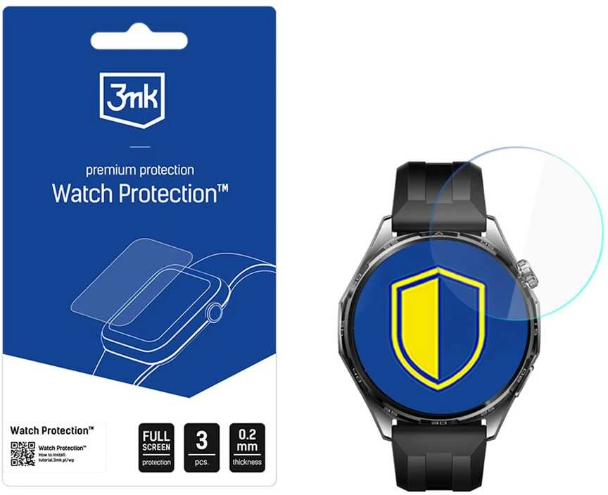 3Mk apsauga 3mk laikrodžio apsauga „FlexibleGlass“ hibridinis stiklas išmaniojo laikrodžio ekranui, skirtas „Huawei Watch GT 6“ 46 mm