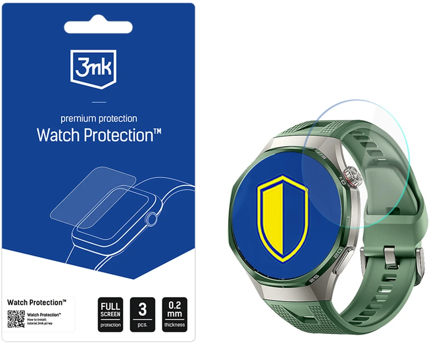 3Mk Protection Hybrid glass for the smartwatch display 3mk Watch Protection FlexibleGlass for Huawei Watch GT 7 Pro 46 mm
