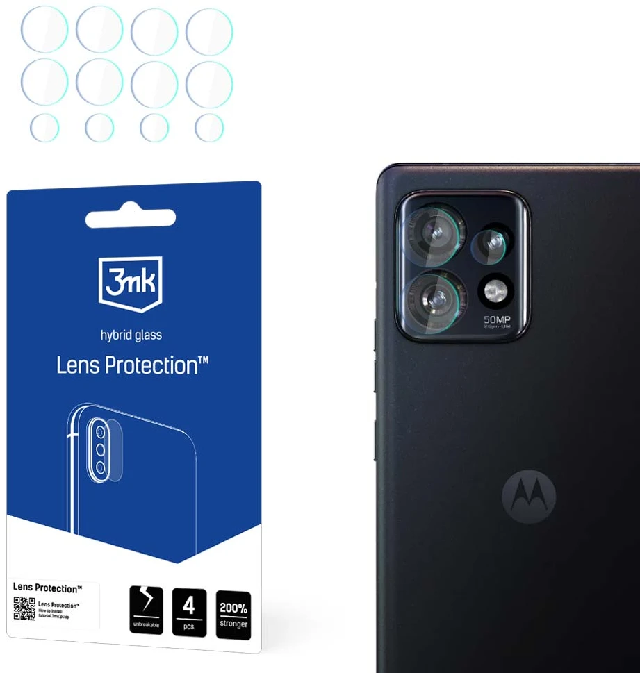 Nezatříděno 3Mk apsauga 3mk objektyvo apsauga hibridinės kameros objektyvo stiklas, skirtas „Motorola Edge 40 Pro 5G“