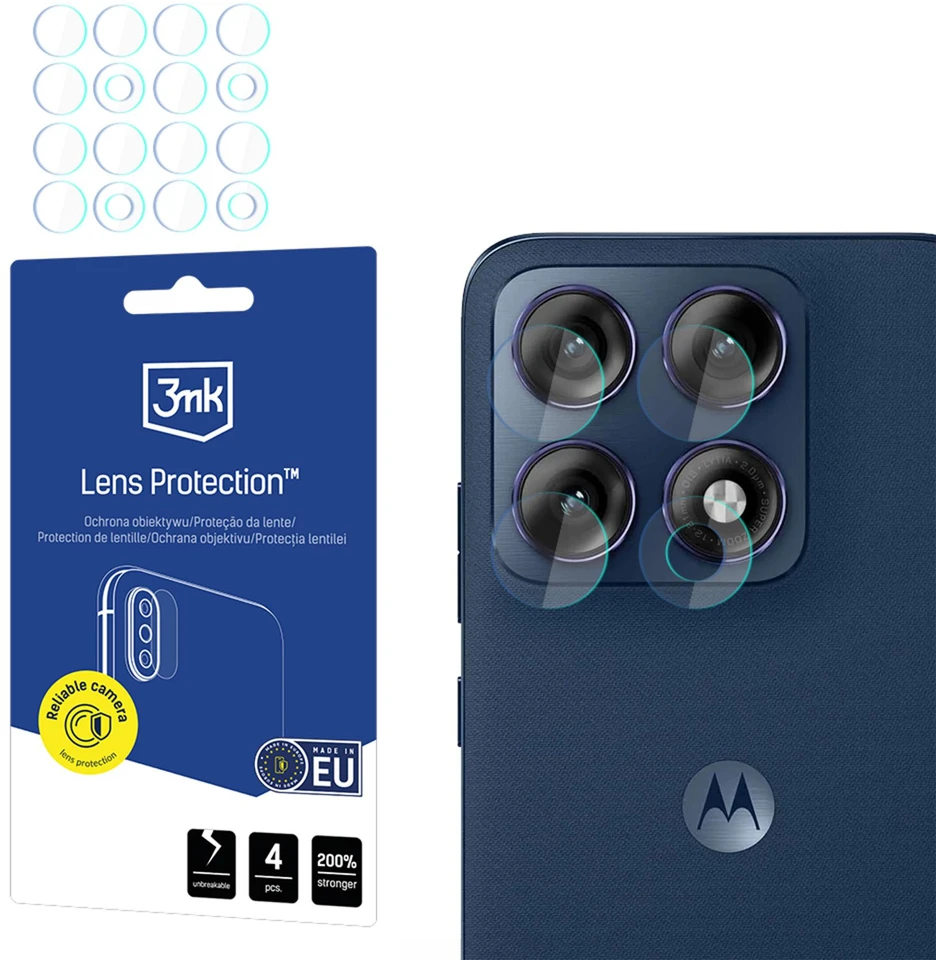 3Mk apsauga 3mk objektyvo apsauga hibridiniam stiklui, skirtam „Motorola Edge 70 Pro“ kameros objektyvui