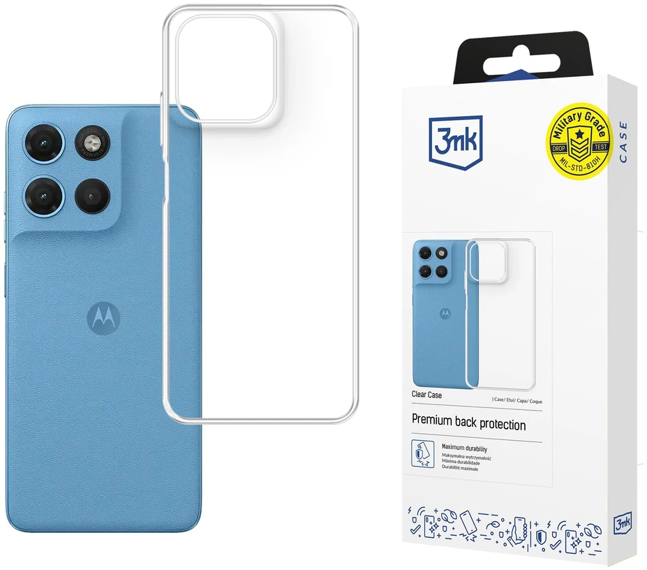 3Mk apsauginis 3mk skaidrus dėklas Motorola Moto G17 / G17 Power - skaidrus
