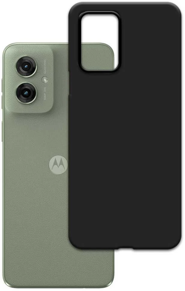 3Mk apsauginis matinis dėklas Motorola Moto G55 5G - Juodas