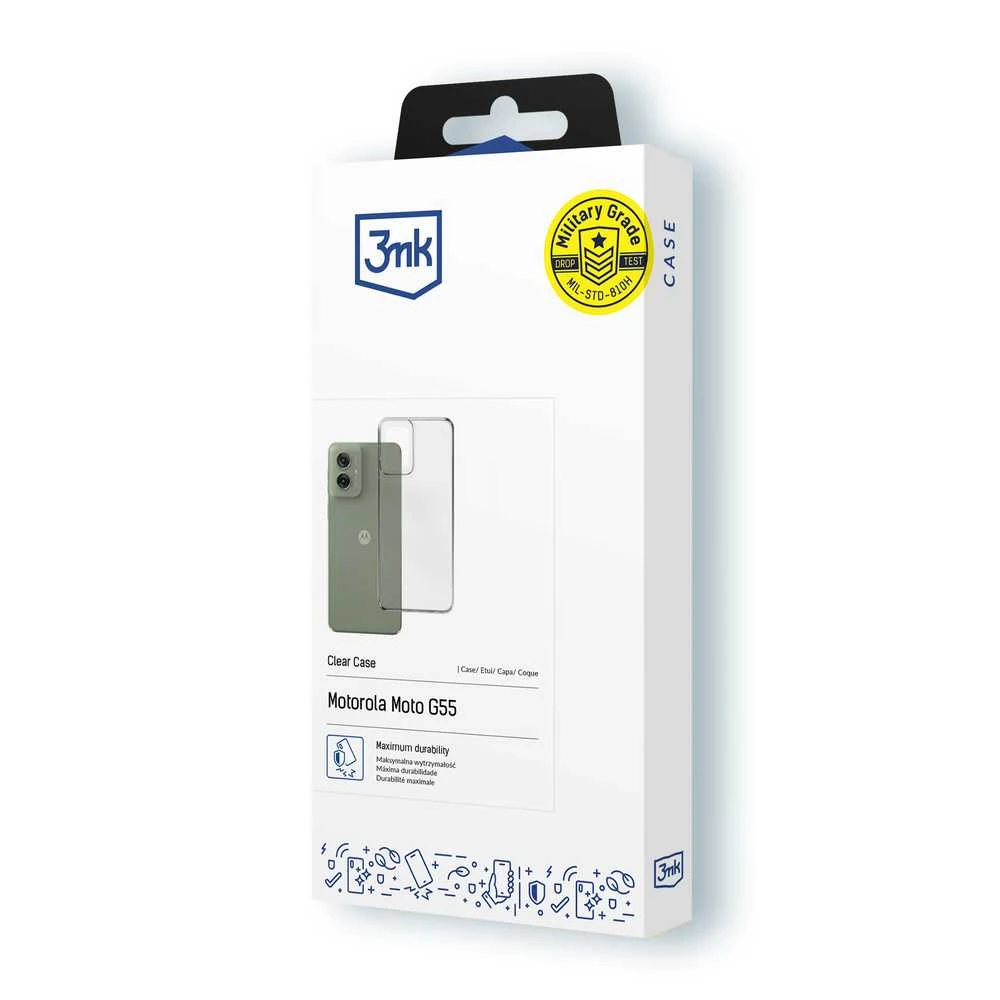 3MK skaidrus Dėklas Motorola Moto G55 5G