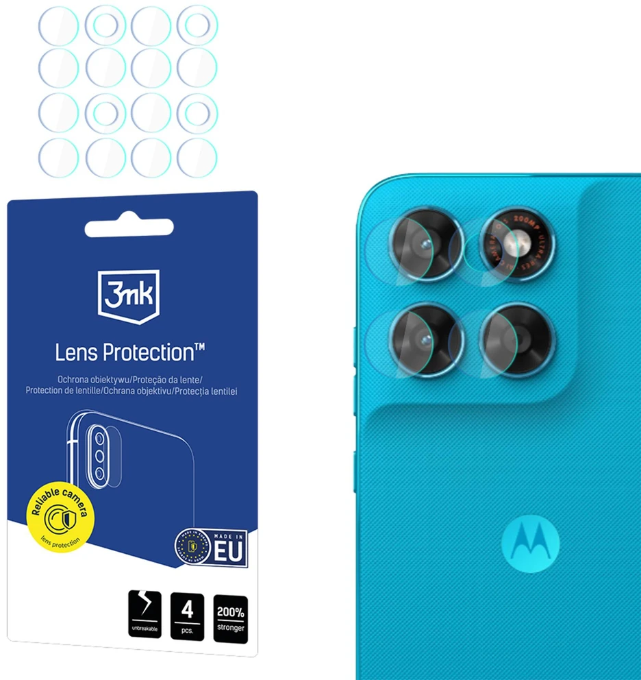 3Mk Protection 3mk Lens Protection™ hibridinio fotoaparato objektyvo stiklas, skirtas Motorola Moto G87