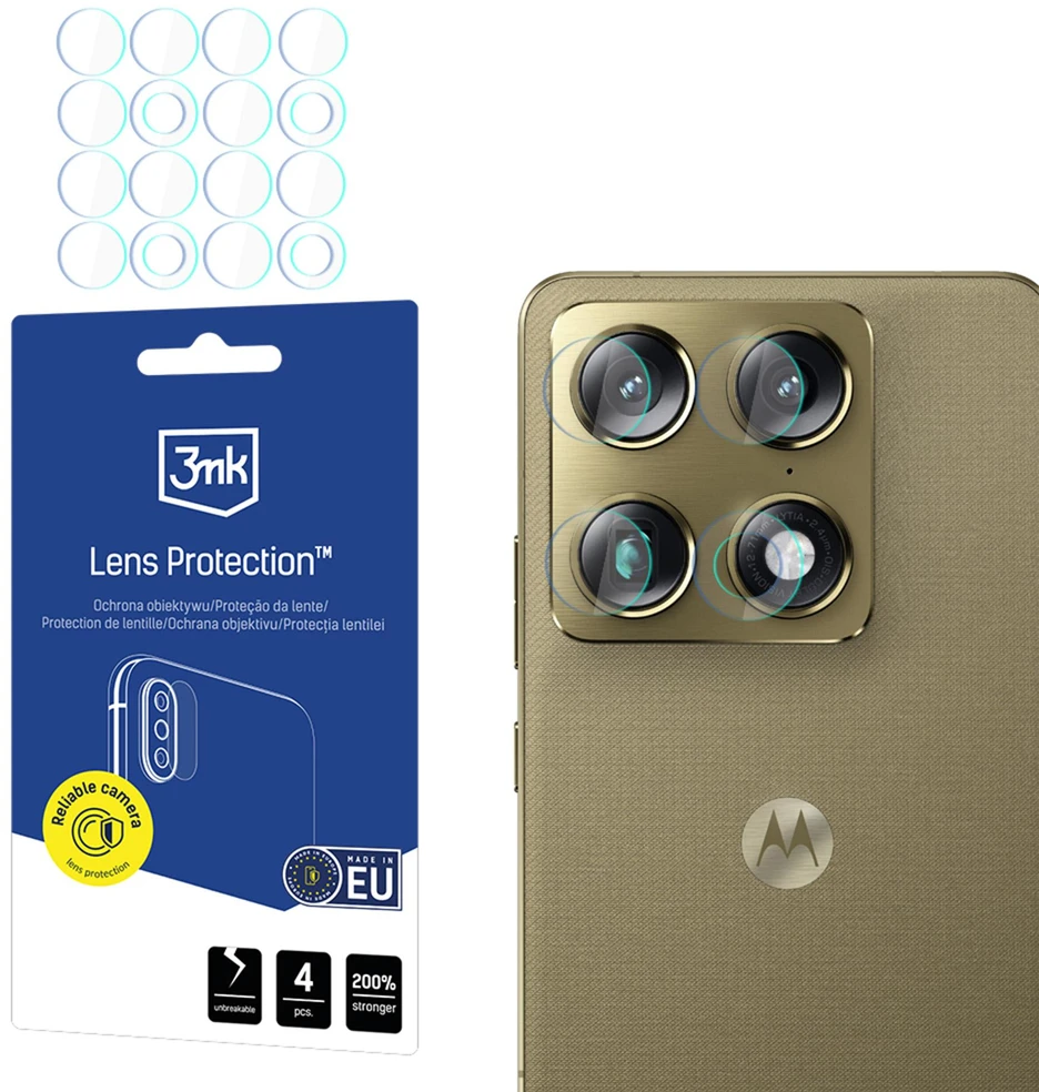 3Mk apsauginis hibridinis stiklas 3mk kameros objektyvui, skirtas „Motorola Signature“ objektyvui