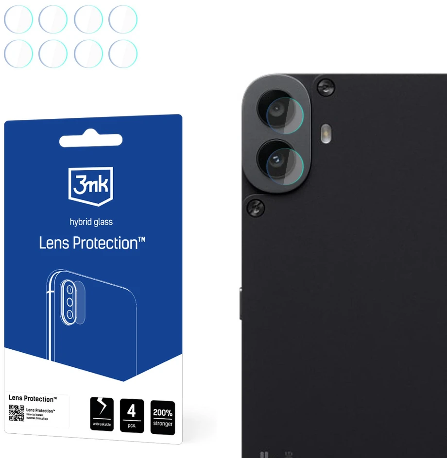Nezatříděno 3MK objektyvo apsauga „Nothing CMF“ telefono 1 kameros objektyvo apsauga 4 vnt.