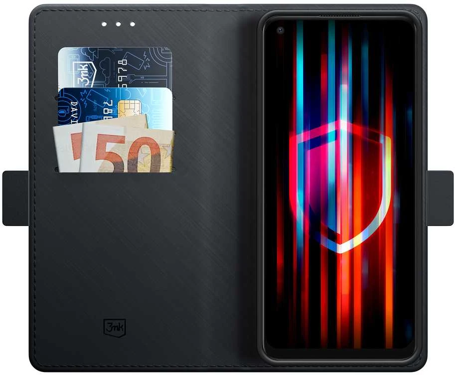 3MK Wallet Oppo A78 4G dėklas telefonui juodos spalvos