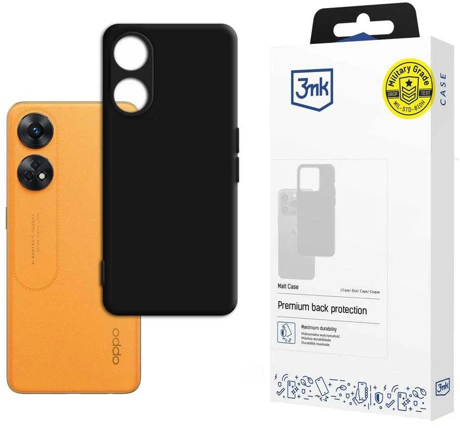 3MK Matt Dėklas Oppo Reno 8T 4G juodos spalvos