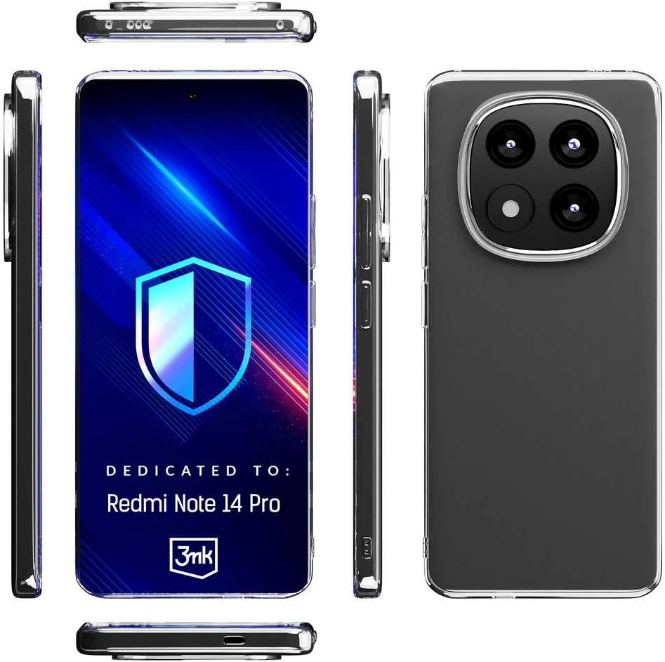Dėklas 3mk Clear Case 1,2mm Xiaomi Redmi Note 14 Pro 5G/Poco X7