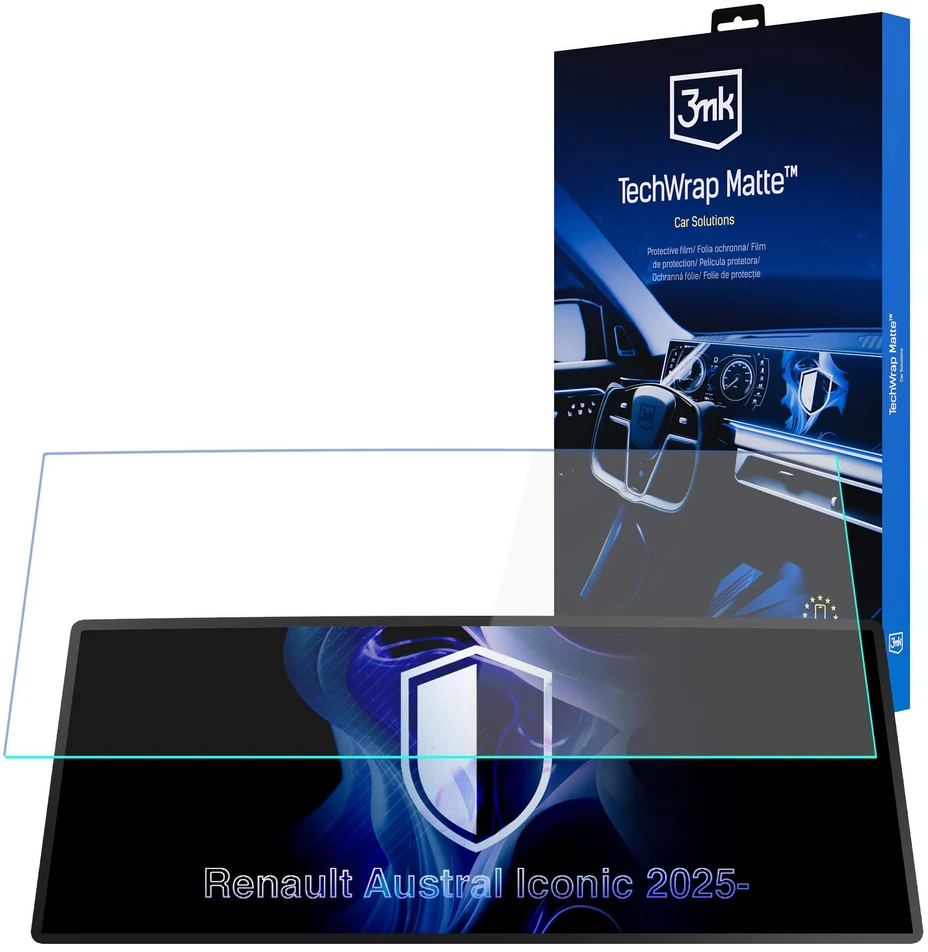 3Mk Protection 3mk TechWrap Matte Cluster™ prietaisų skydelio ekrano apsauginė plėvelė, skirta Renault Austral Iconic 2025