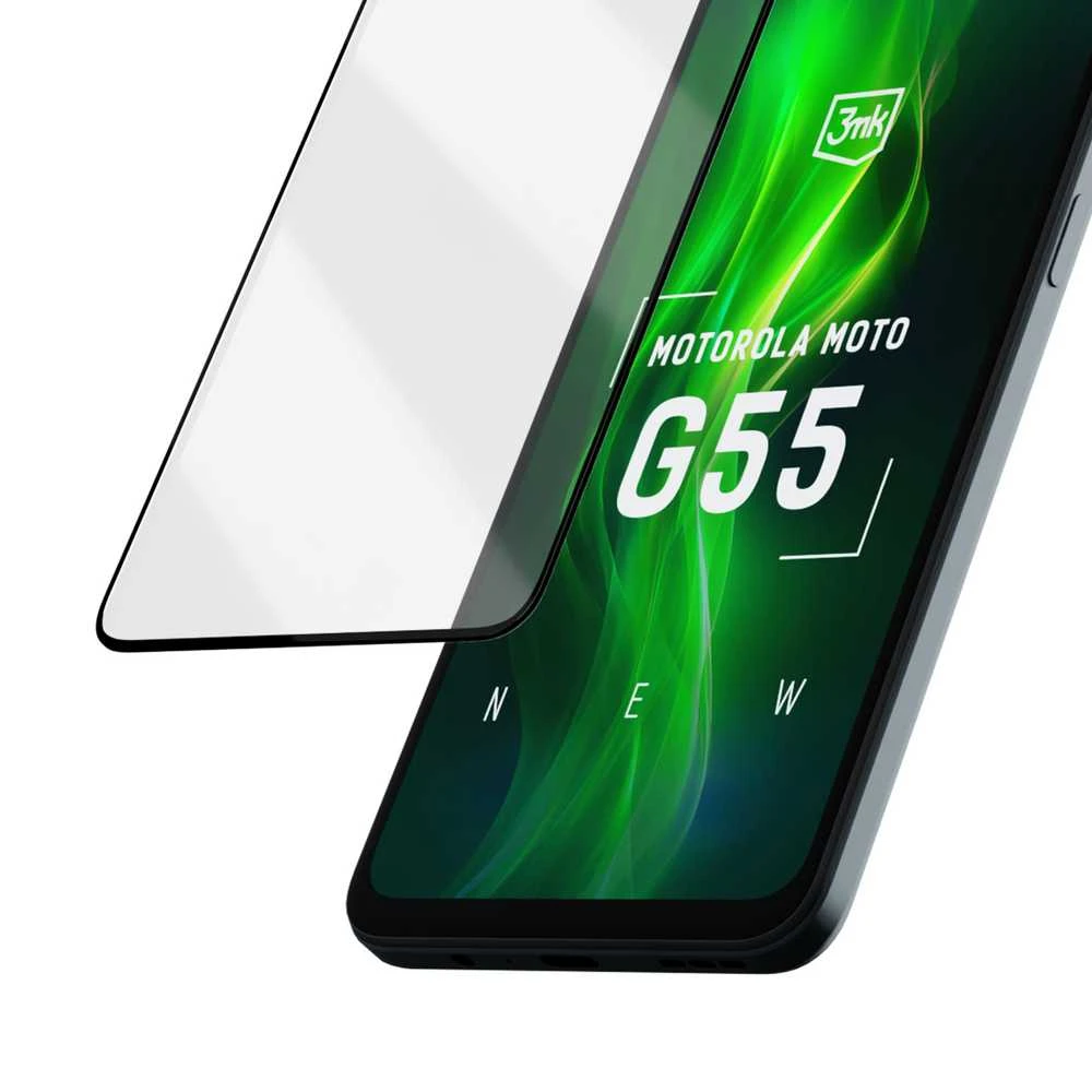3Mk apsauginis grūdintas stiklas 3mk HardGlass Max Lite Juodas Motorola Moto G55 5G