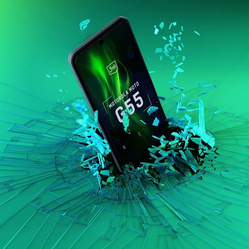 3Mk apsauginis grūdintas stiklas 3mk HardGlass Max Lite Juodas Motorola Moto G55 5G