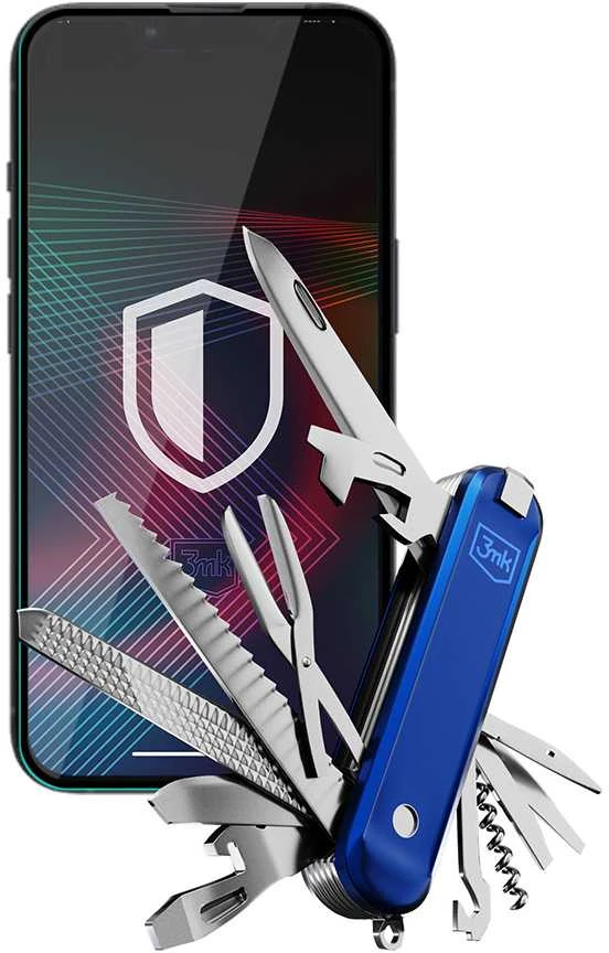 3MK HardGlass Max Lite Ekrano apsauga, iPhone 13/13 Pro, Grūdintas stiklas, Juodas