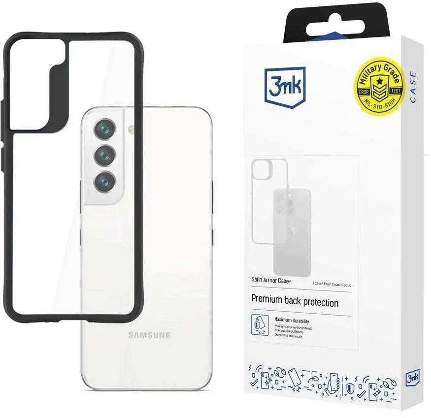 3MK SatinArmor + dėklas Samsung Galaxy S901 S22 Military Grade
