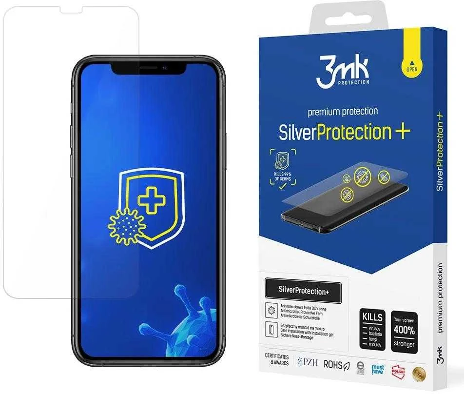 Nezatříděno LCD apsauginė plėvelė 3MK Sidabrinis Protection+ Apple iPhone X/XS/11 Pro