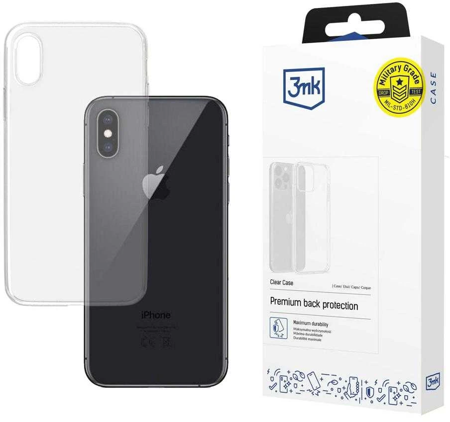 Dėklas 3MK skaidraus dėklo galinis dangtelis, Apple, iPhone X, TPU, skaidrus