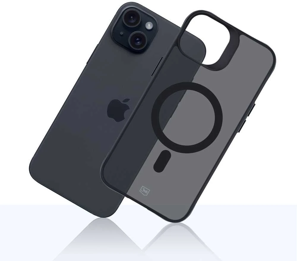 3MK dūmų spalvos MagDėklas Apple iPhone 15 Plus 6.7″