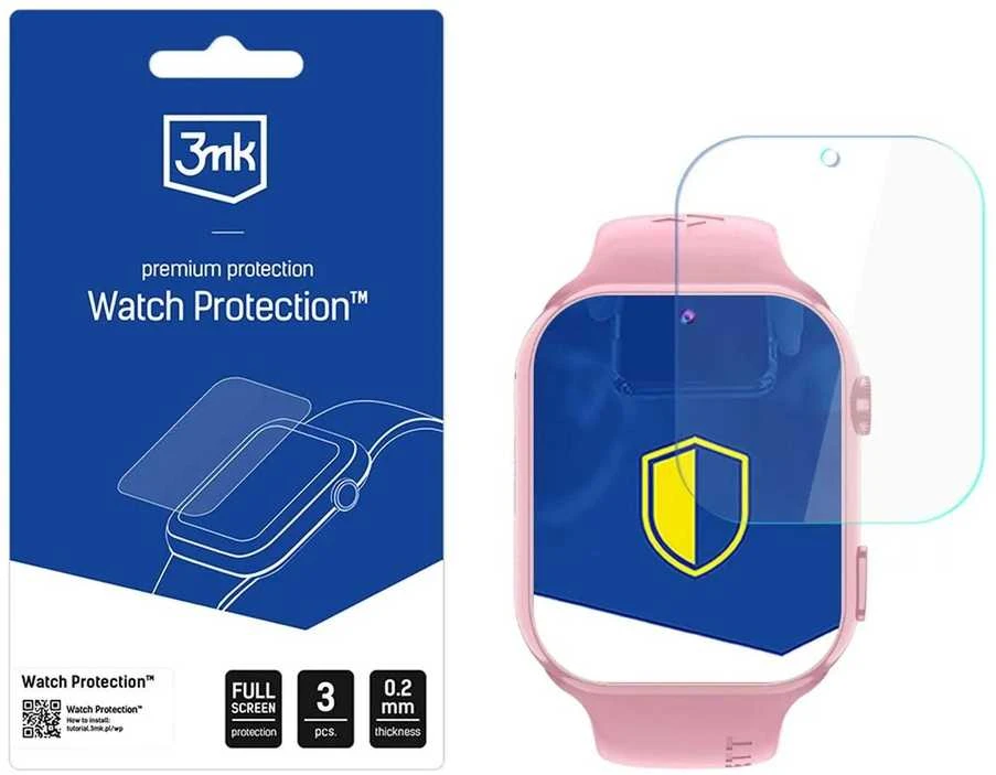 Nezatříděno 3Mk apsauga 3mk laikrodžio apsauga ARC Išmanusis laikrodis Ekrano apsauginė plėvelė, skirta Garett Kids Twin 2 4G
