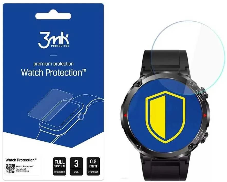 3mk Watch Protection™ v. FlexibleGlass hibridinis stiklas ir Rubicon RNCE96