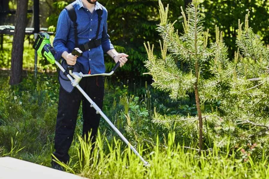 Žoliapjovė - trimeris Greenworks GD40BCB; 40 V (be akumuliatoriaus ir pakrovėjo)