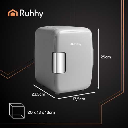 Ruhhy Automobilinis turistinis šaldytuvas/šildytuvas 2in1 12V 220-240 V, Baltas