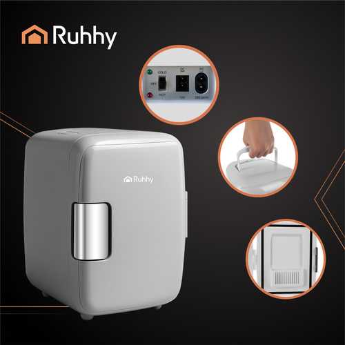 Ruhhy Automobilinis turistinis šaldytuvas/šildytuvas 2in1 12V 220-240 V, Baltas
