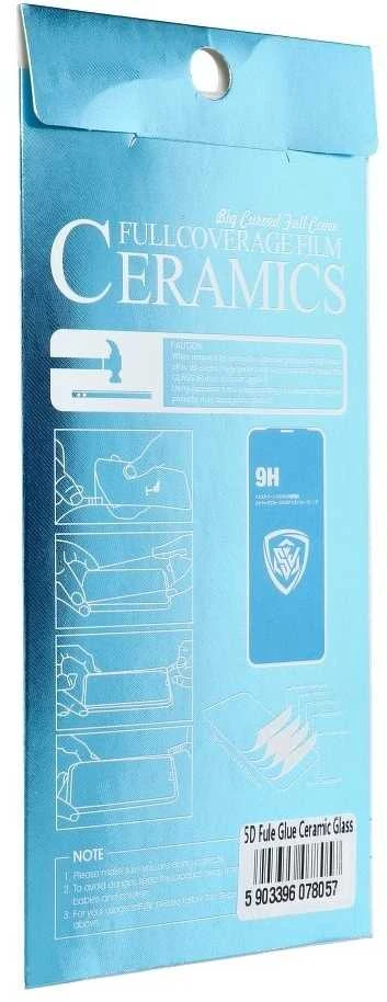 OEM 5D visiškai klijuojamas keraminis stiklas - skirtas Huawei P30 Pro juodas