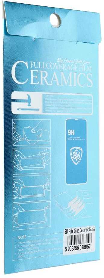 Oem 5D Full Glue Tempered Glass for iPhone 16 PRO / 17 / 18 Ceramic Glass juodas
