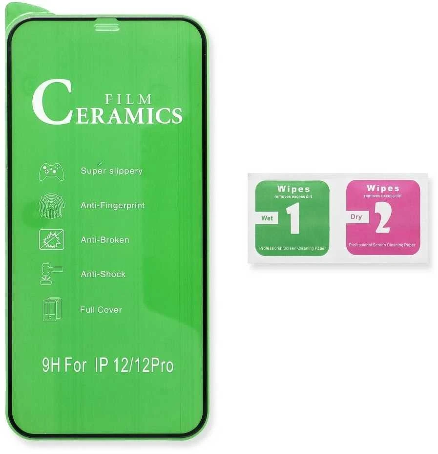 Reach LCD apsauginis stikliukas 5D Full Glue Ceramic Glass Apple iPhone 13 mini lenktas juodas