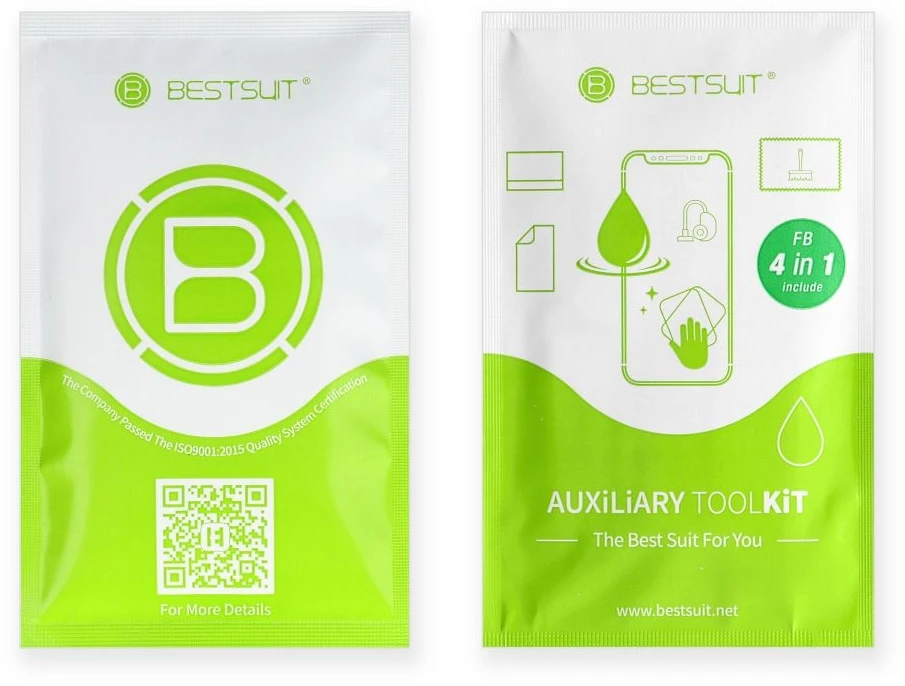 LCD apsauginis stikliukas Bestsuit Flexible Hybrid Glass 5D Apple iPhone 14 Pro pritaikytas dėklui juodas